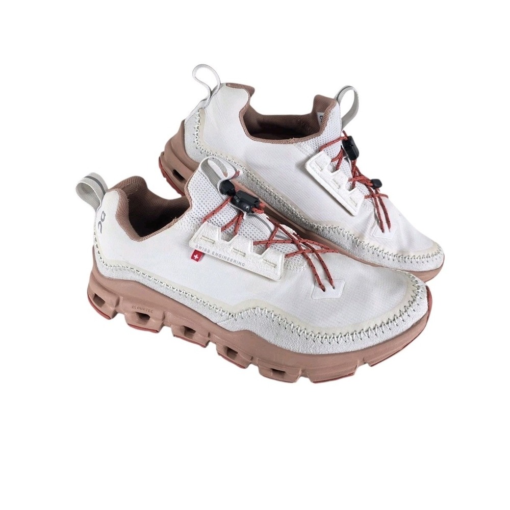 On Running Cloudaway Womens 8 Ice Chili White Pink Sneaker Shoes  Gym Workout